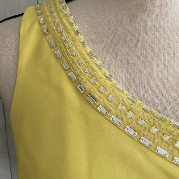 BCBGMaxAzria Danielle One Shoulder Embellished Gown - Picture 8 of 13